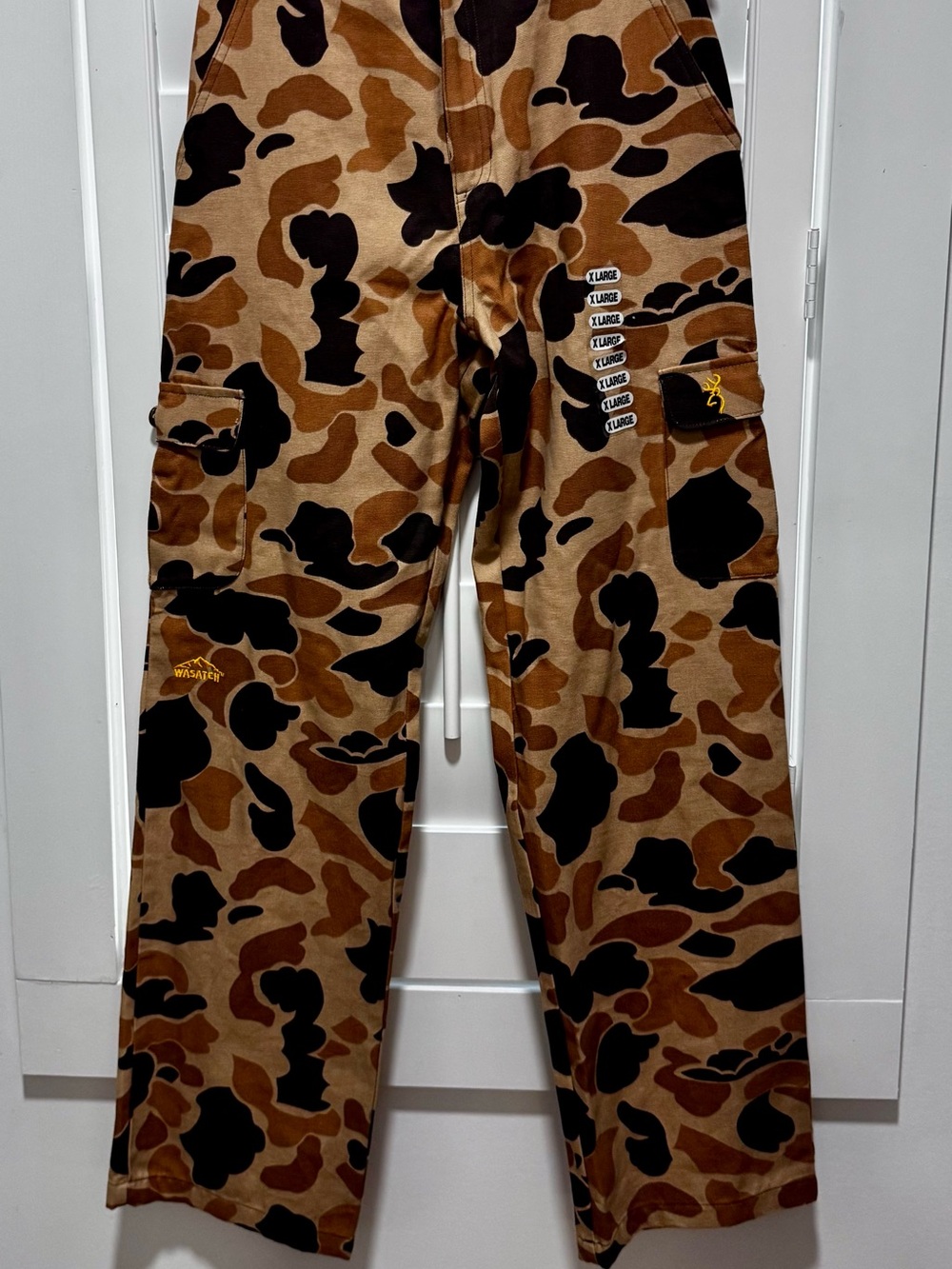 Browning Wasatch Youth XL Camo Cargo Hunting Pants Vintage Tan